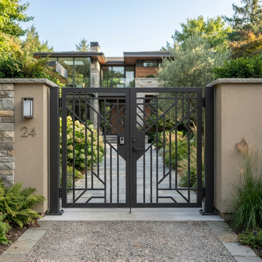 Modern Steel Main Gate